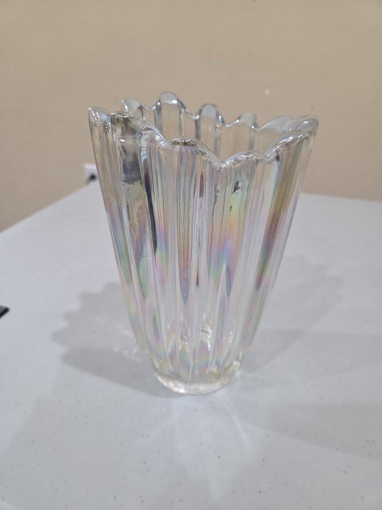 Vintage Iridescent Glass Vase