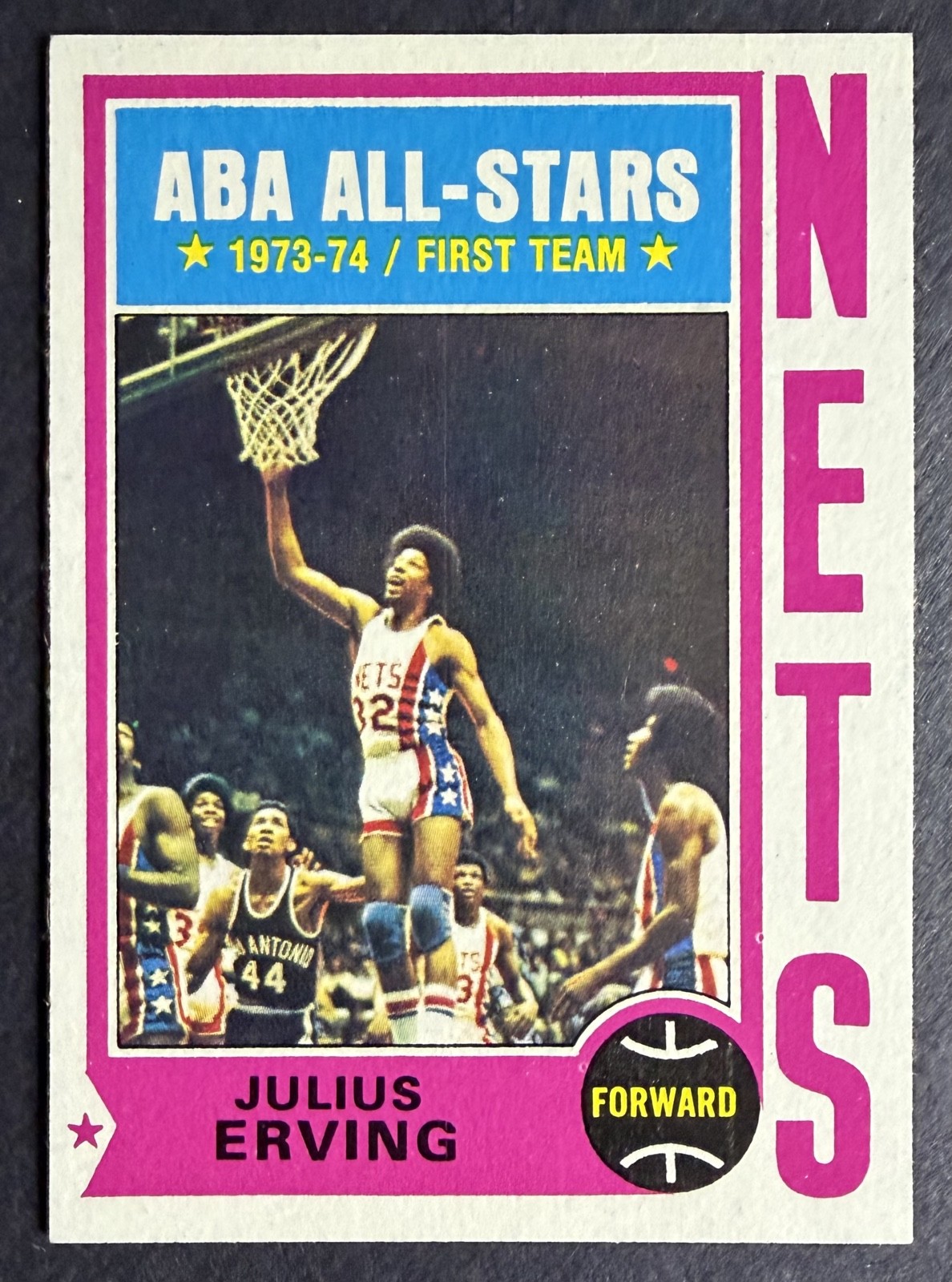 1974-75 Topps Julius Erving #200 Dr J ABA All Stars New York Nets HOF UER