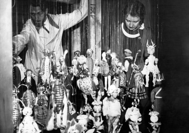 Hermann Aicher pictured among characters theater Ecole Normale de - 1933 Photo