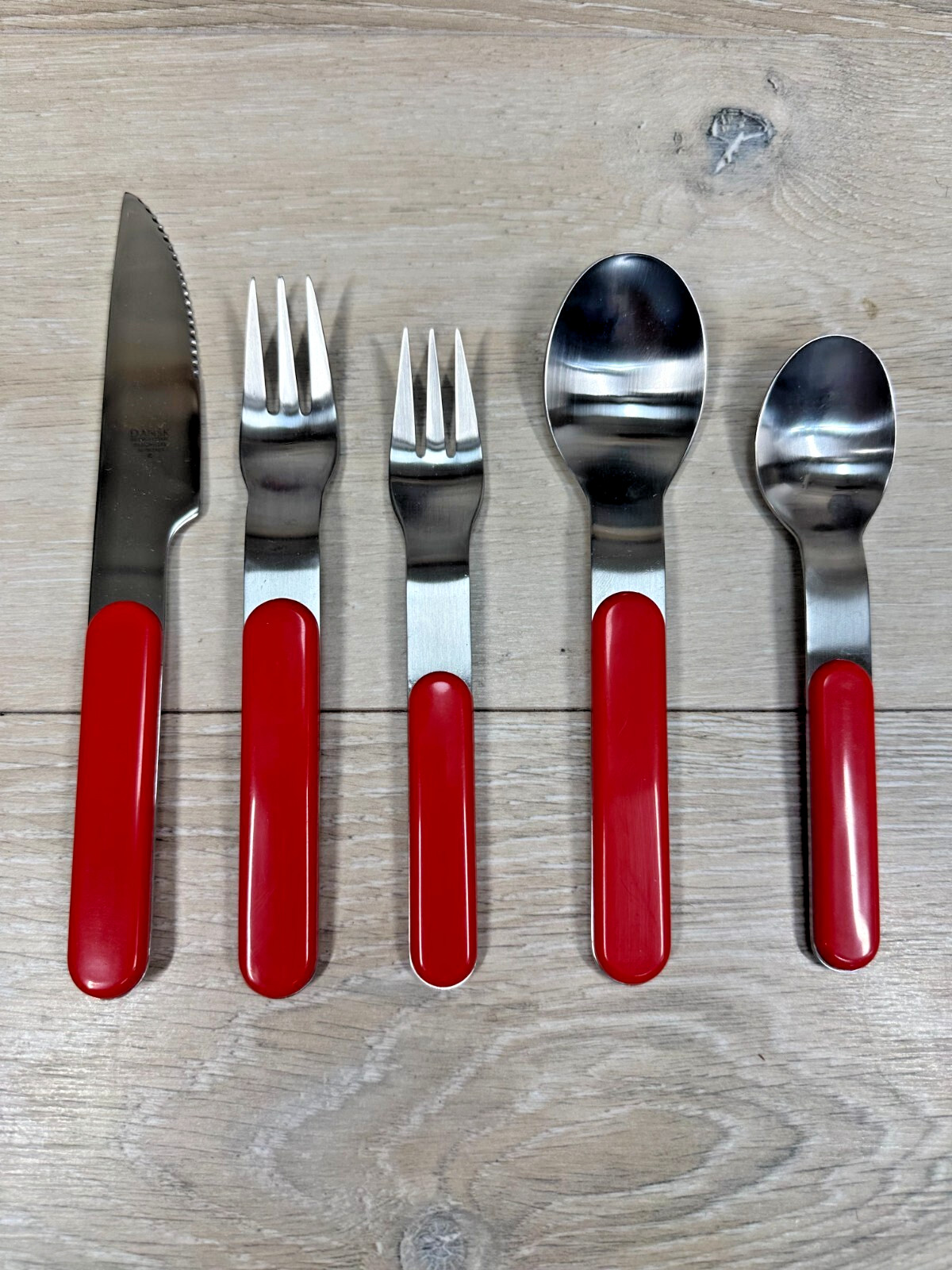 Dansk *  SUMMERHOUSE Summer House Red Stainless Flatware  - NEW - CHOICE (BX)