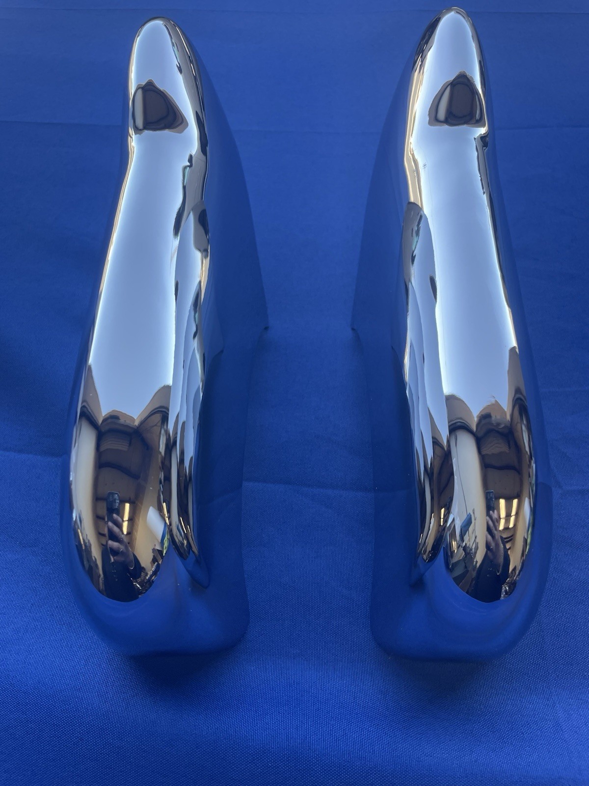 1949-52 Chevrolet Front Bumper Guards Original Triple Chrome.