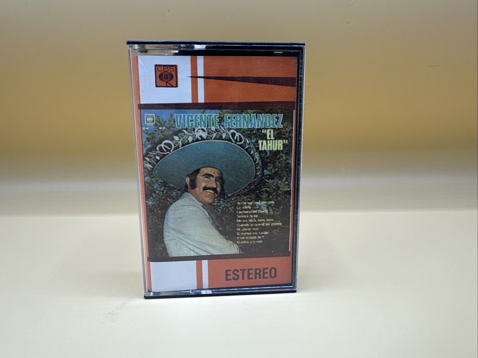 Vintage Vicente Fernandez El Tahur Cassette Tape
