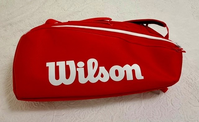 WILSON SUPER TOUR 15 PACK RED TENNIS BAG 2025 BRAND NEW + 