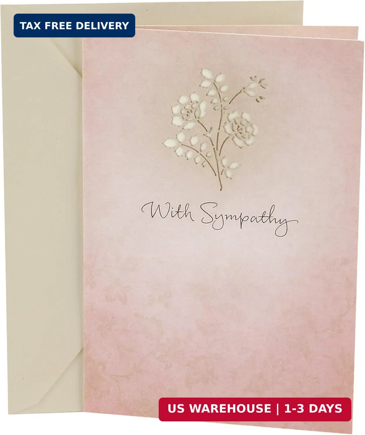 Hallmark Sympathy Greeting Card (Laser Flower)