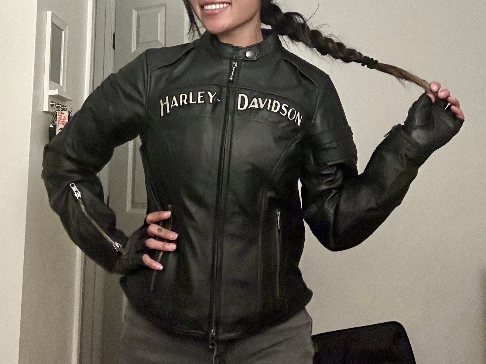 Harley Davidson Women’s Miss Enthusiast 3-in-1 Leather Jacket | Size XS