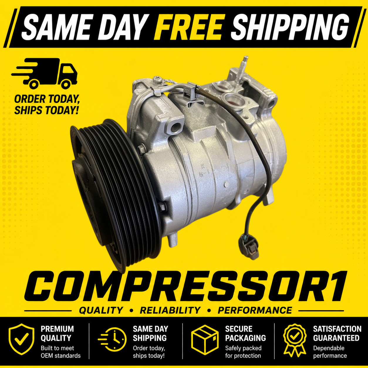 AC Compressor For Honda Accord 2.4L 2003 2004 2005 2006 2007 OEM Denso