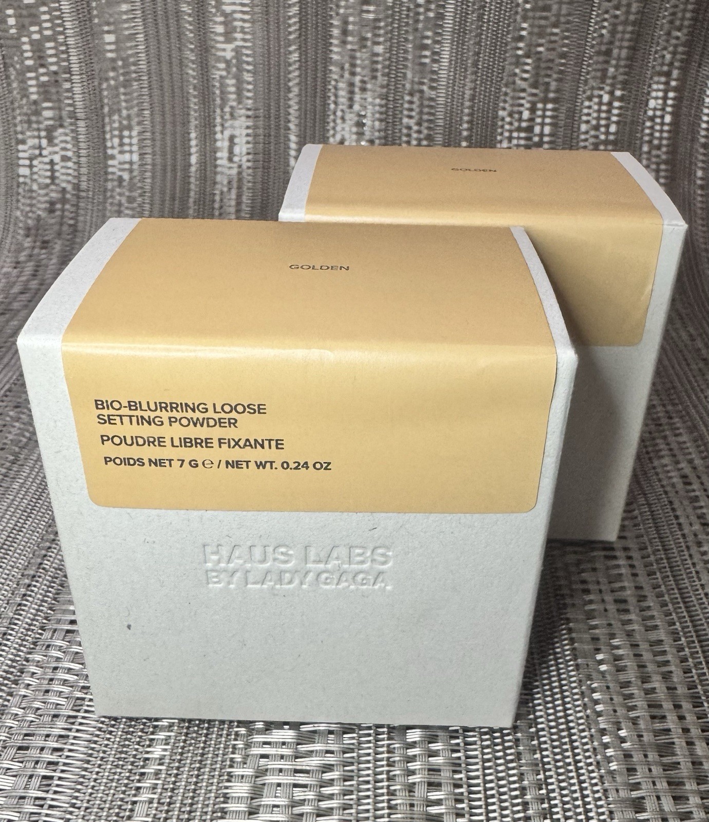 (Lot of 2) Haus Labs Lady Gaga Bio Blurring Loose Setting Powder Golden BNIB