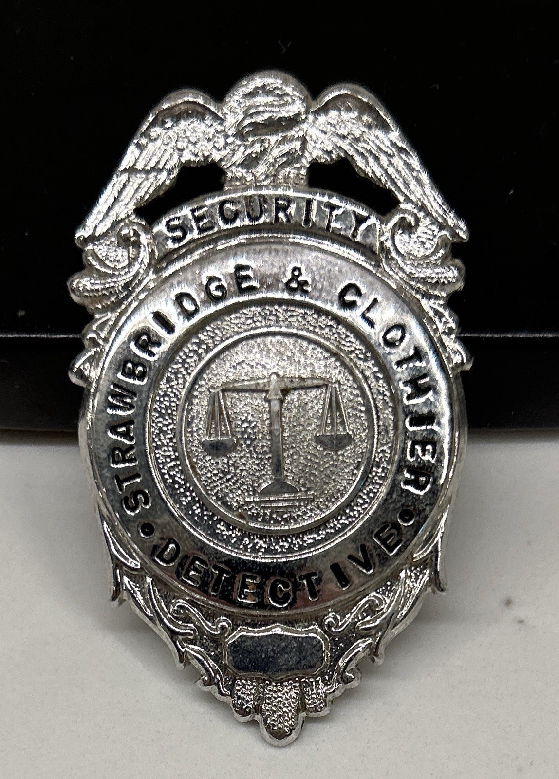 Vintage Strawbridge & Clothier Detective Badge Philadelphia Department Store
