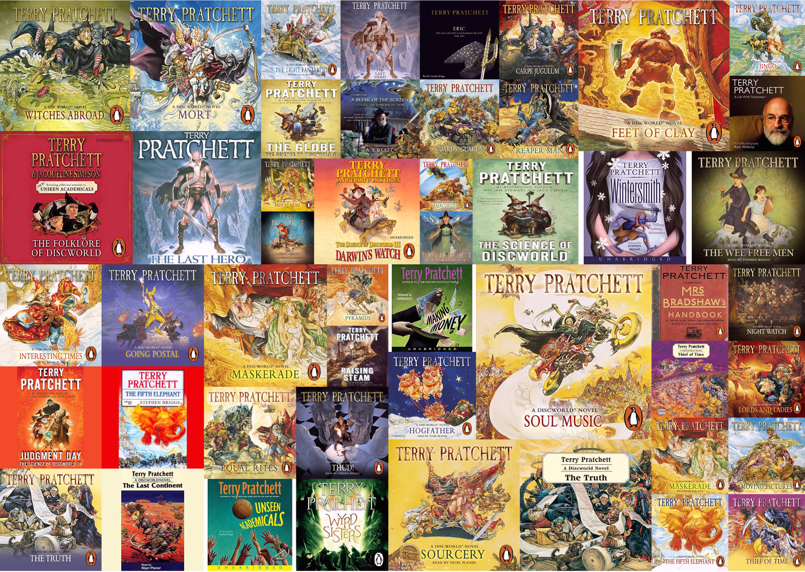 Terry Pratchett's Discworld Audiobooks Series (49 Audiobooks on USB or DVD)