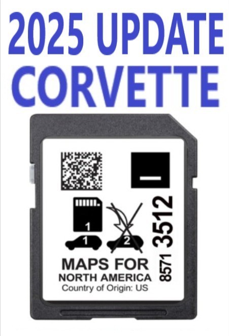 *NEWLY UPDATED* 2025 GPS NAVIGATION SD CARD 2020-2023 CORVETTE MODELS
