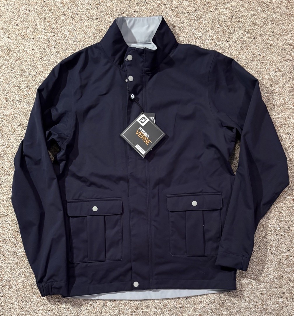 NWT Men’s FootJoy Reversible HydroVerse Full Zip Up Golf Jacket. Size S