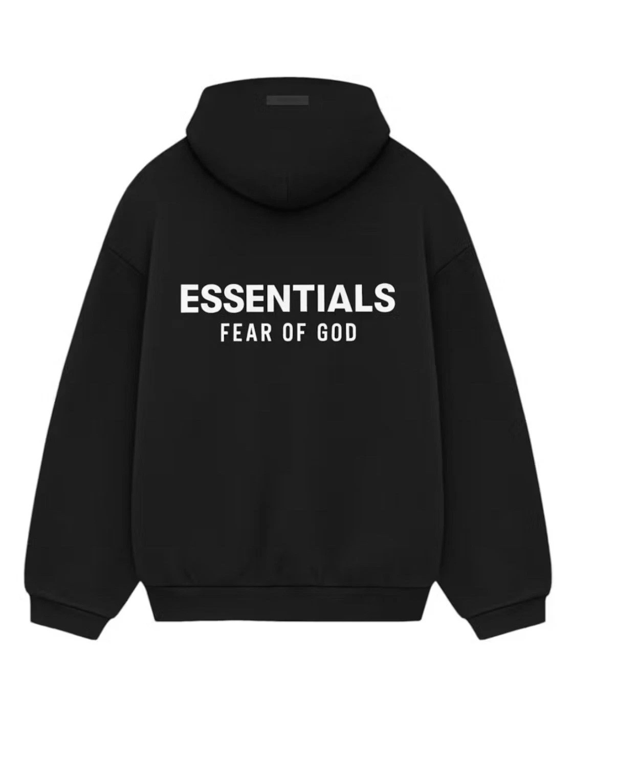 Fear of God Essentials Fleece Hoodie 2024 Black Authentic Size S-L 192HO246250F
