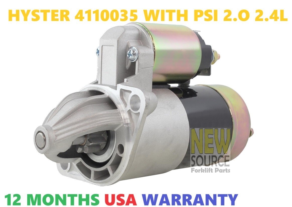 4110035 76502312 HYSTER FORKLIFT STARTER MOTOR  WITH PSI 2.0L PSI 2.4L  MP074N