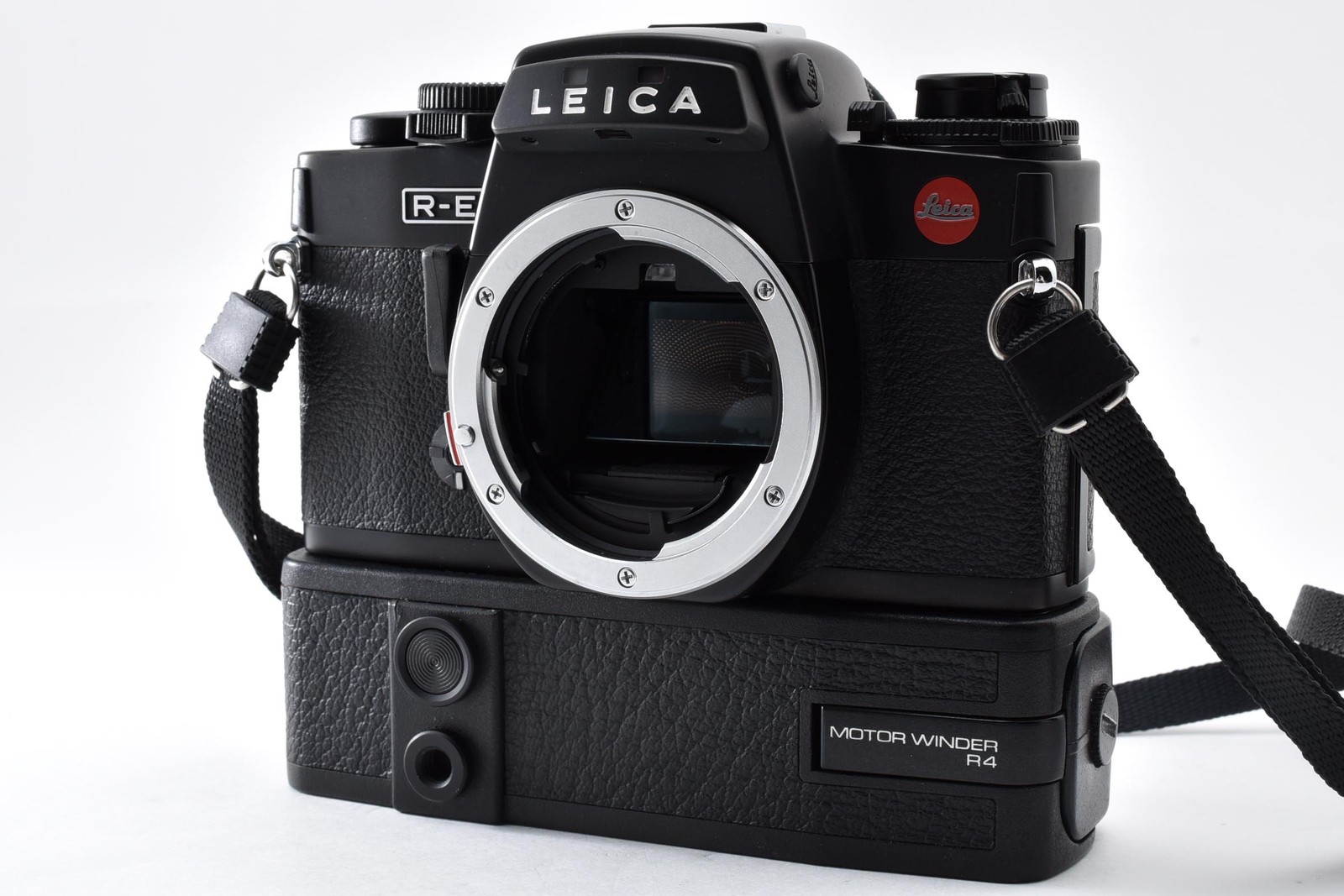[Top MINT] Leica R-E RE Black SLR Film Camera w/ Motor Drive R4 From JAPAN