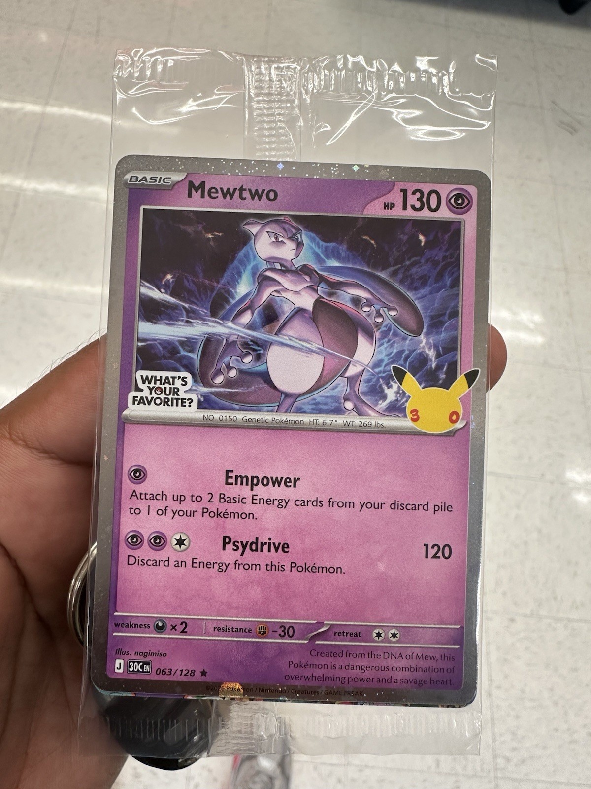 Target Mewtwo Pokemon Promo Family Event 30th Anniversary (Sealed) Target Mewtwo Pokemon Promo Family Event 30th Anniversary (Sealed)