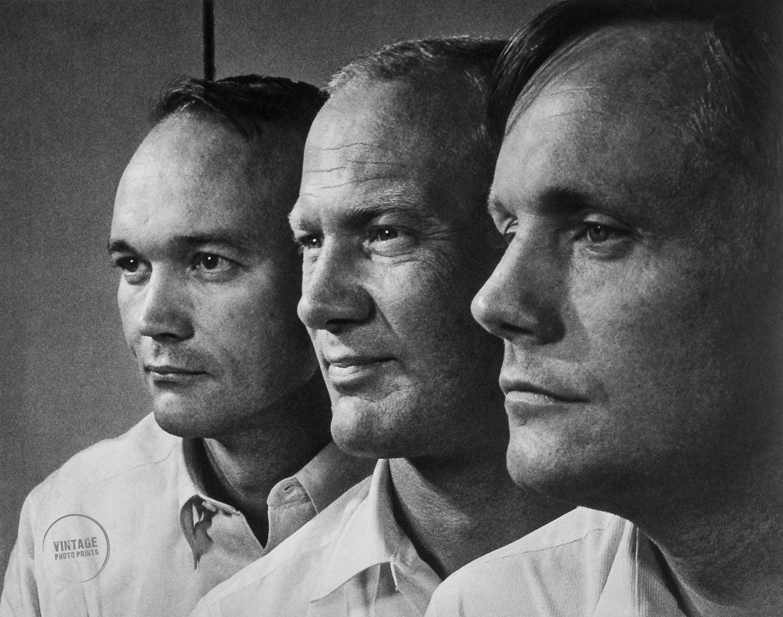 VTG Yousuf Karsh Collins Aldrin Armstrong Apollo 11 Crew Portrait 1969 Mat 12x14