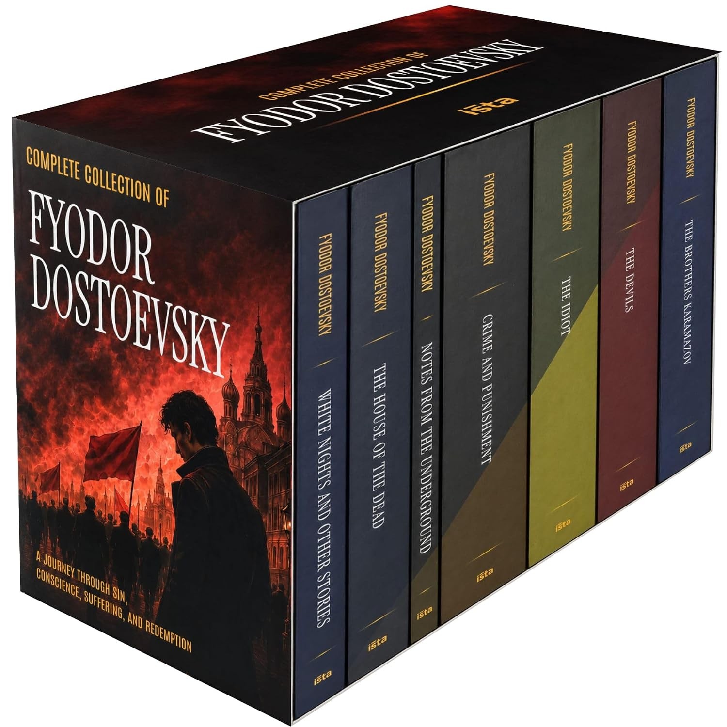 Complete Collection of Fyodor Dostoevsky 7 book Boxset Paperback