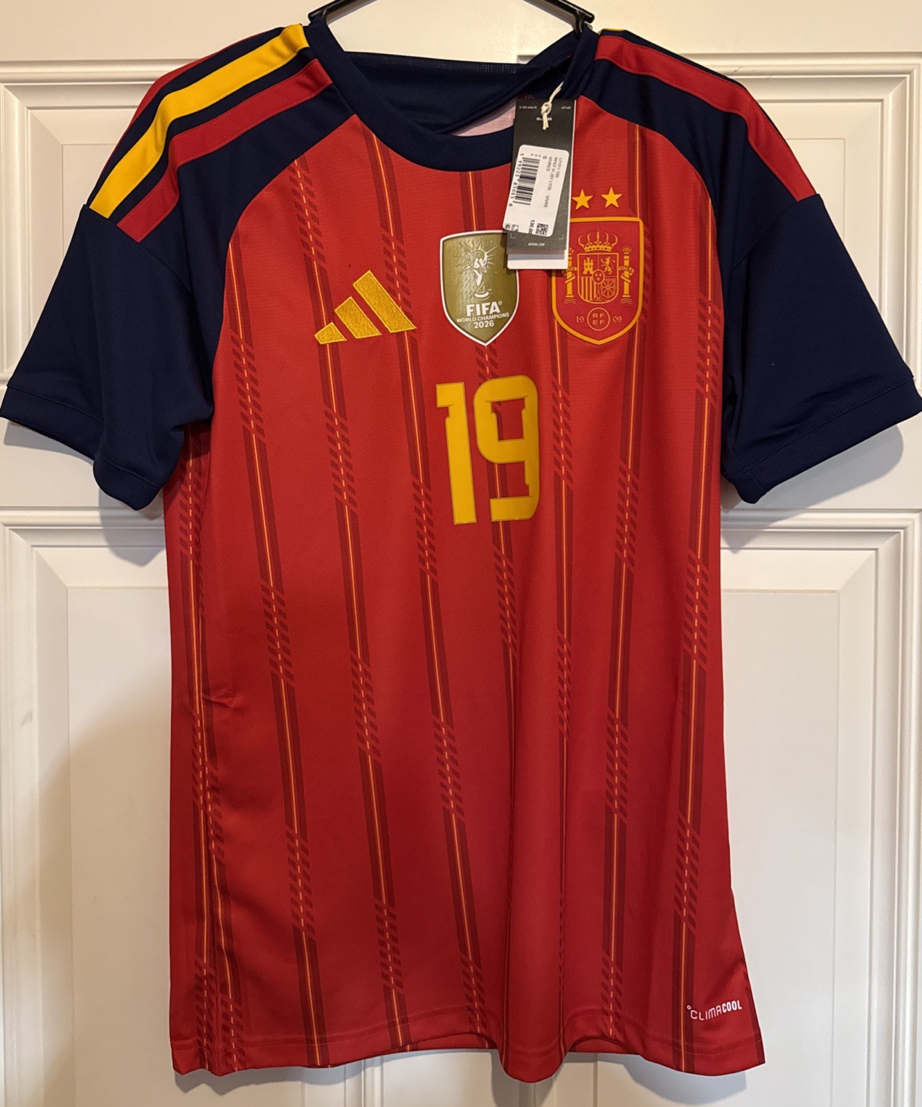 Adidas Lamine Yamal Spain World Cup 2026 Final Jersey Size Large Slim Fit New Adidas Lamine Yamal Spain World Cup 2026 Final Jersey Size Large Slim Fit New