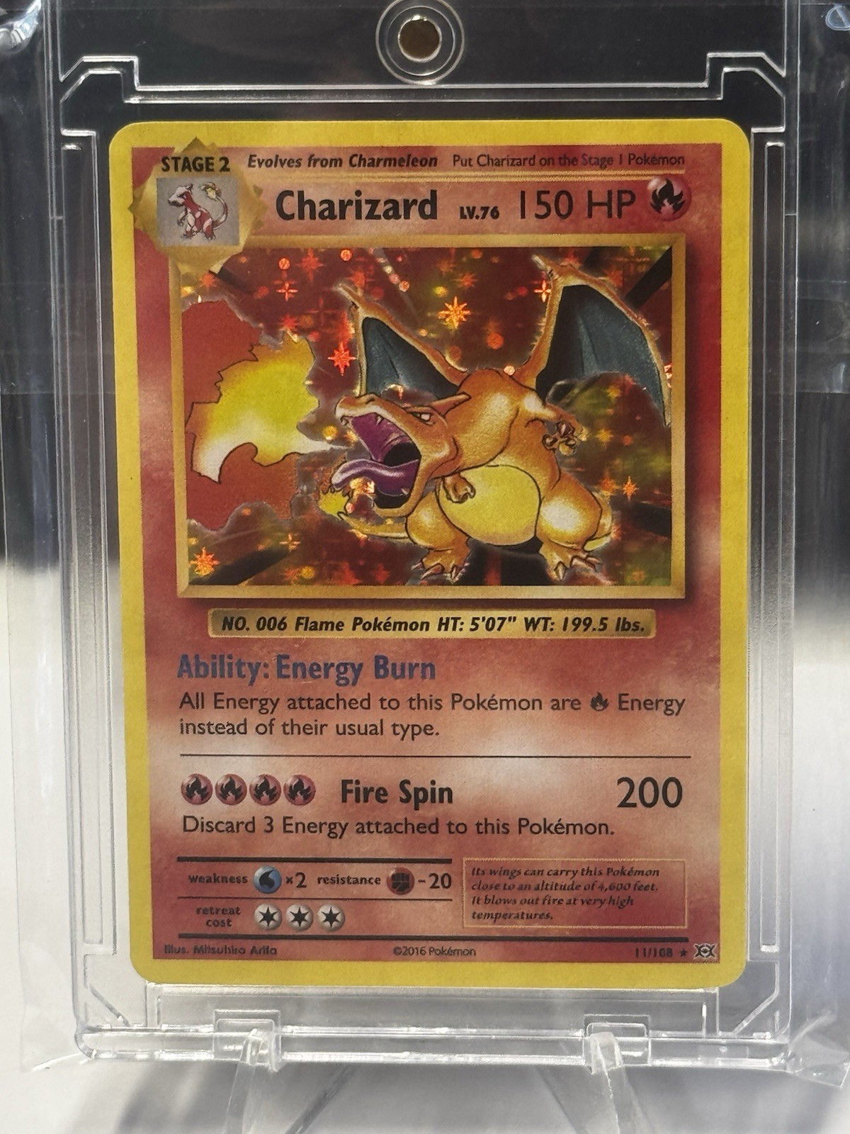 Pokemon TCG Charizard 11/108 Evolutions Holo Rare English 2016 150HP Pokemon TCG Charizard 11/108 Evolutions Holo Rare English 2016 150HP