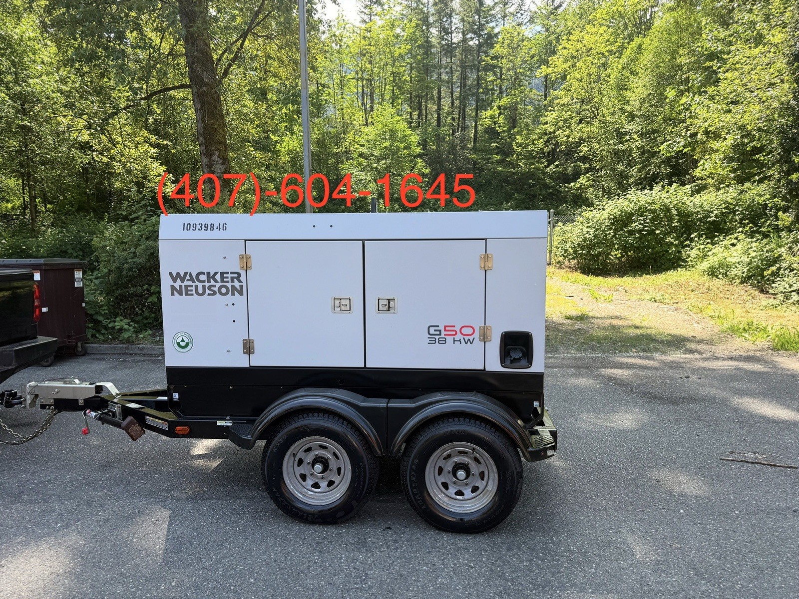 2023 WACKER NEUSON DIESEL GENERATOR G50 38KW (Low Hours 776)