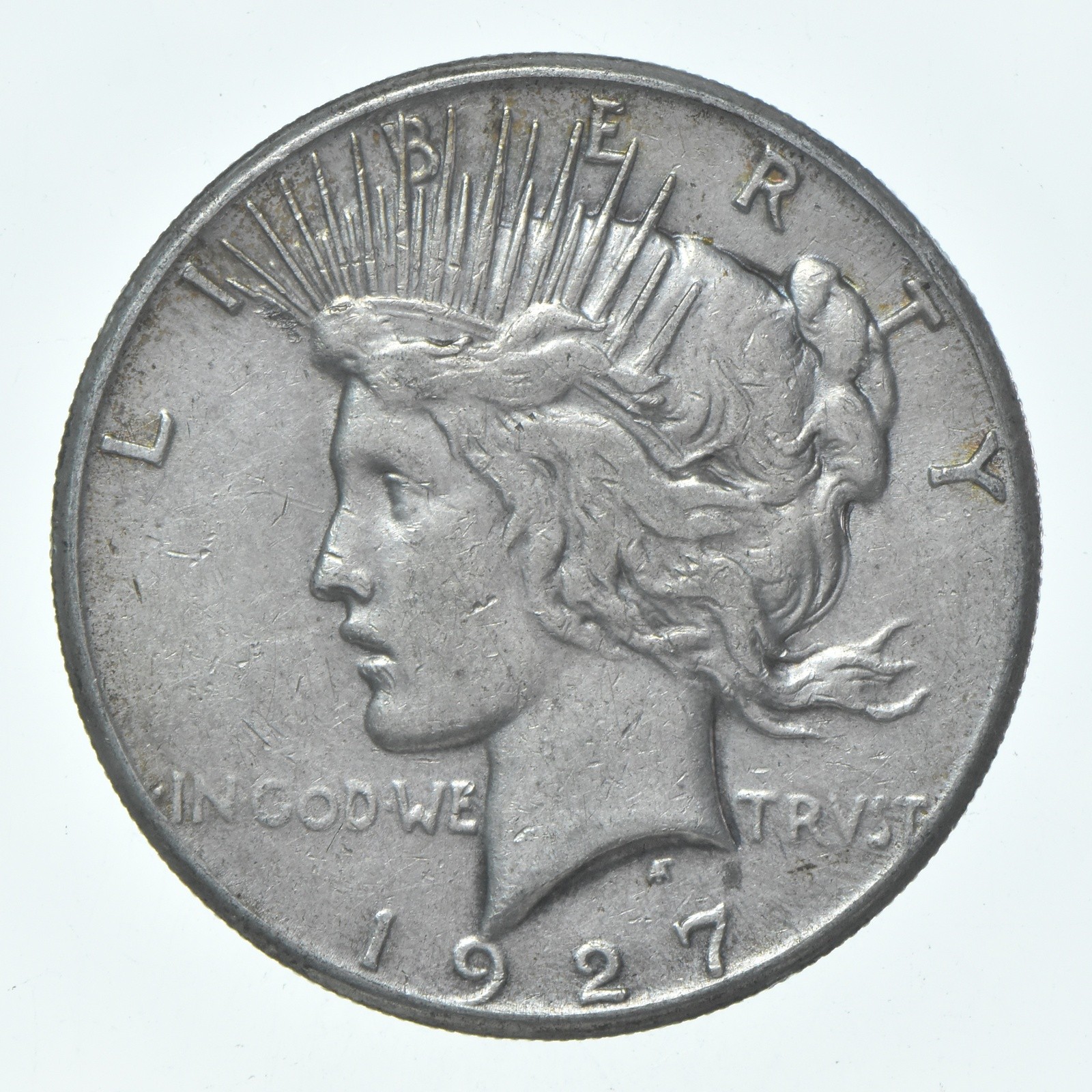 (1) XF 1927 (P) Peace Silver Dollar 90% - Extra Fine - Philadelphia Mint