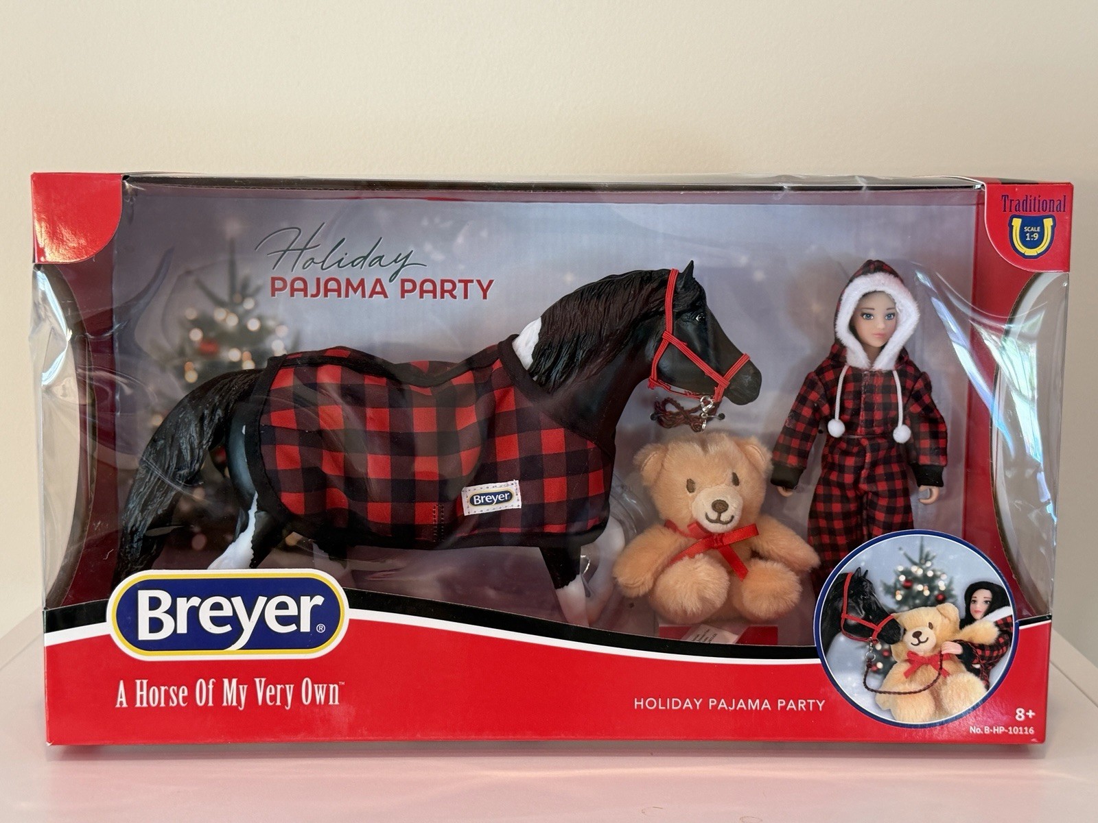 Breyer 2024 Holiday Pajama Party Set Horse and Rider NIB