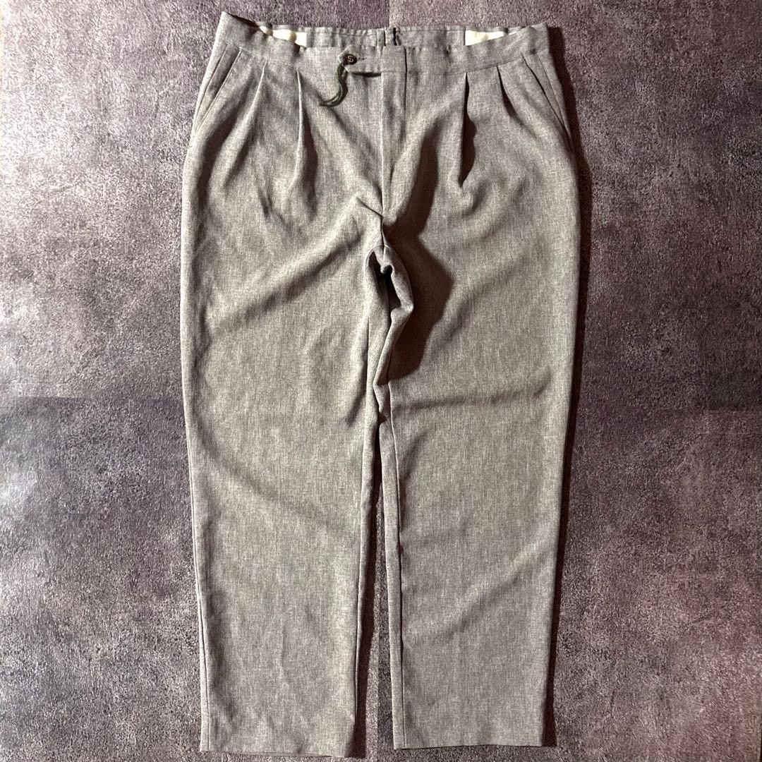 JAYMAR SANSABELT 1970s-1980s Gray Pleated Trousers W38
