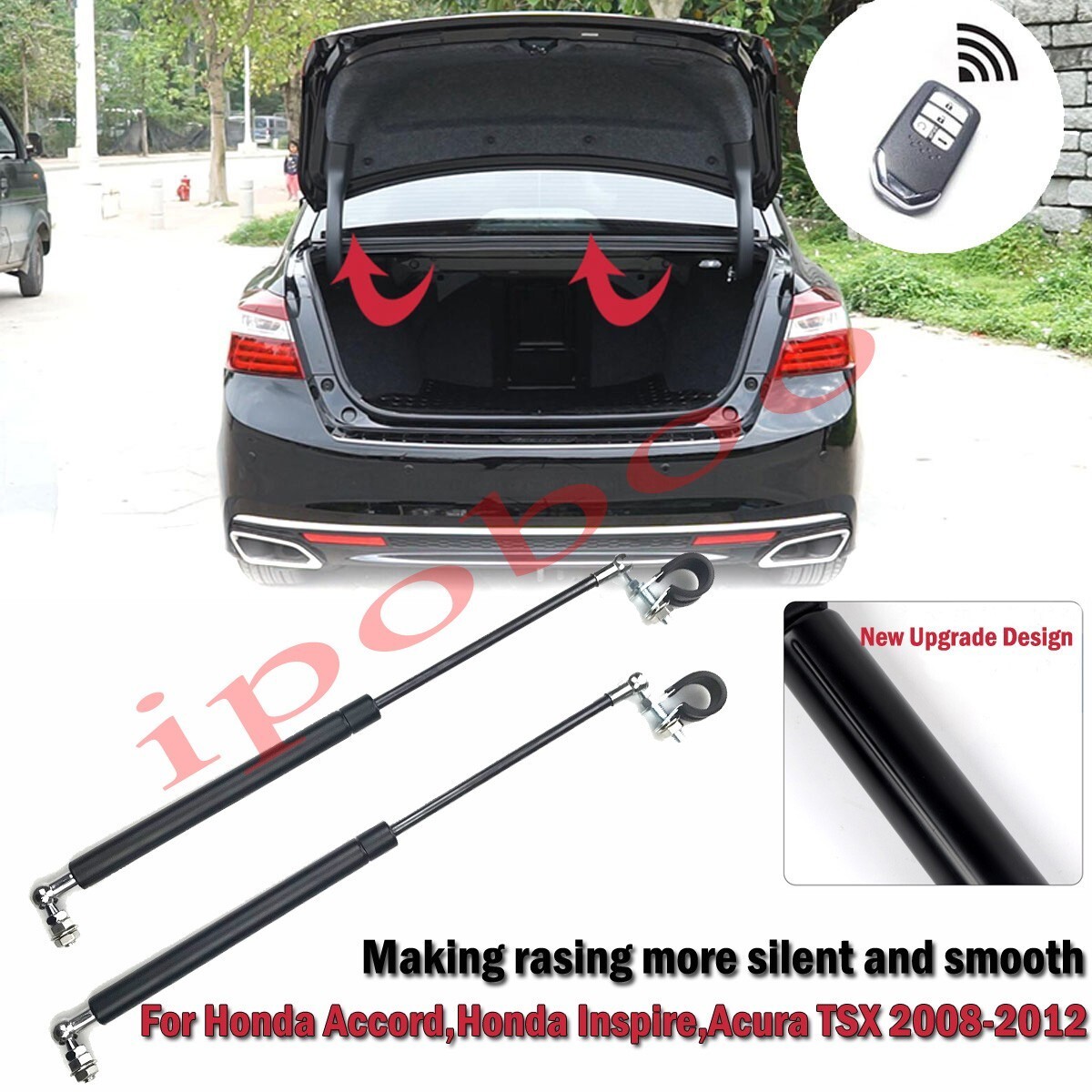 Trunk Tailgate Lift Support Struts Shocks Gas Springs For Honda Accord 8th 08-12