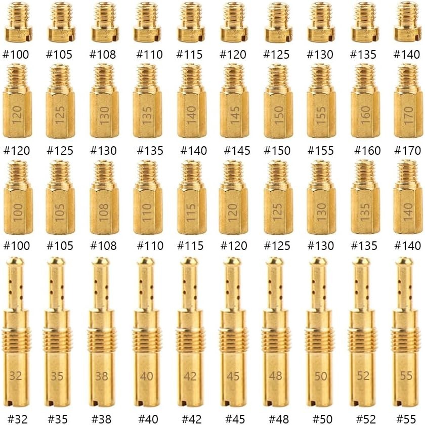 30Pcs Carburetor Main Jets and 10Pcs Slow Jets Pilot Jet Kit Fits for PWK Kei... 30Pcs Carburetor Main Jets and 10Pcs Slow Jets Pilot Jet Kit Fits for PWK Kei...