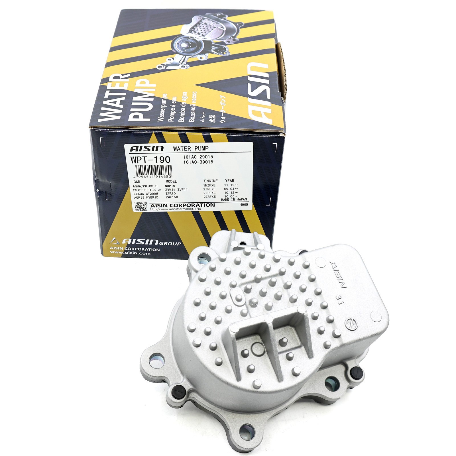 NEW AISIN Water Pump WPT-190 TOYOTA ZVW30/ZVW35 161A0-29015 Prius Lexus CT200H