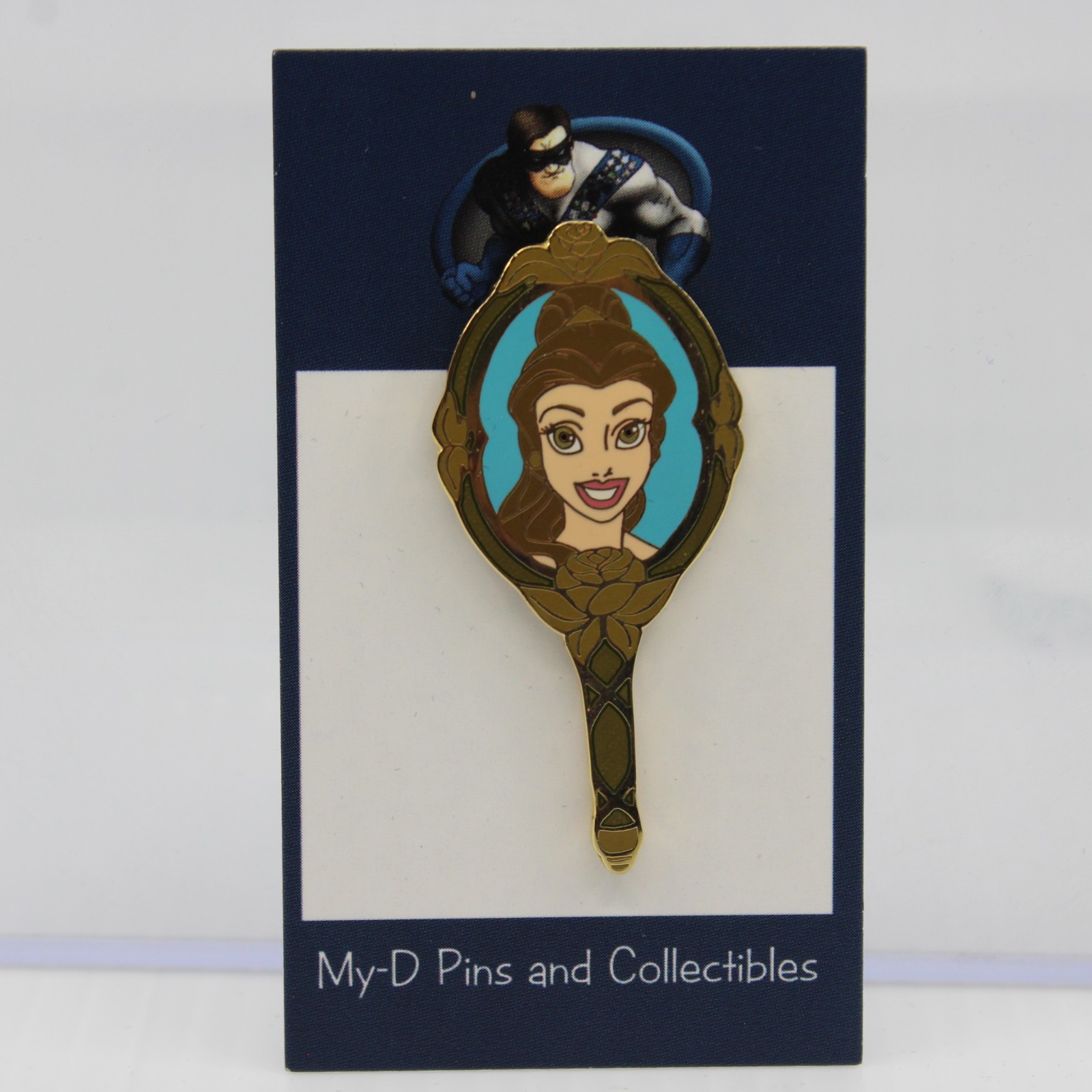 A5 Disney Auctions LE 500 Pin Beauty and the Beast Belle in Hand Mirror