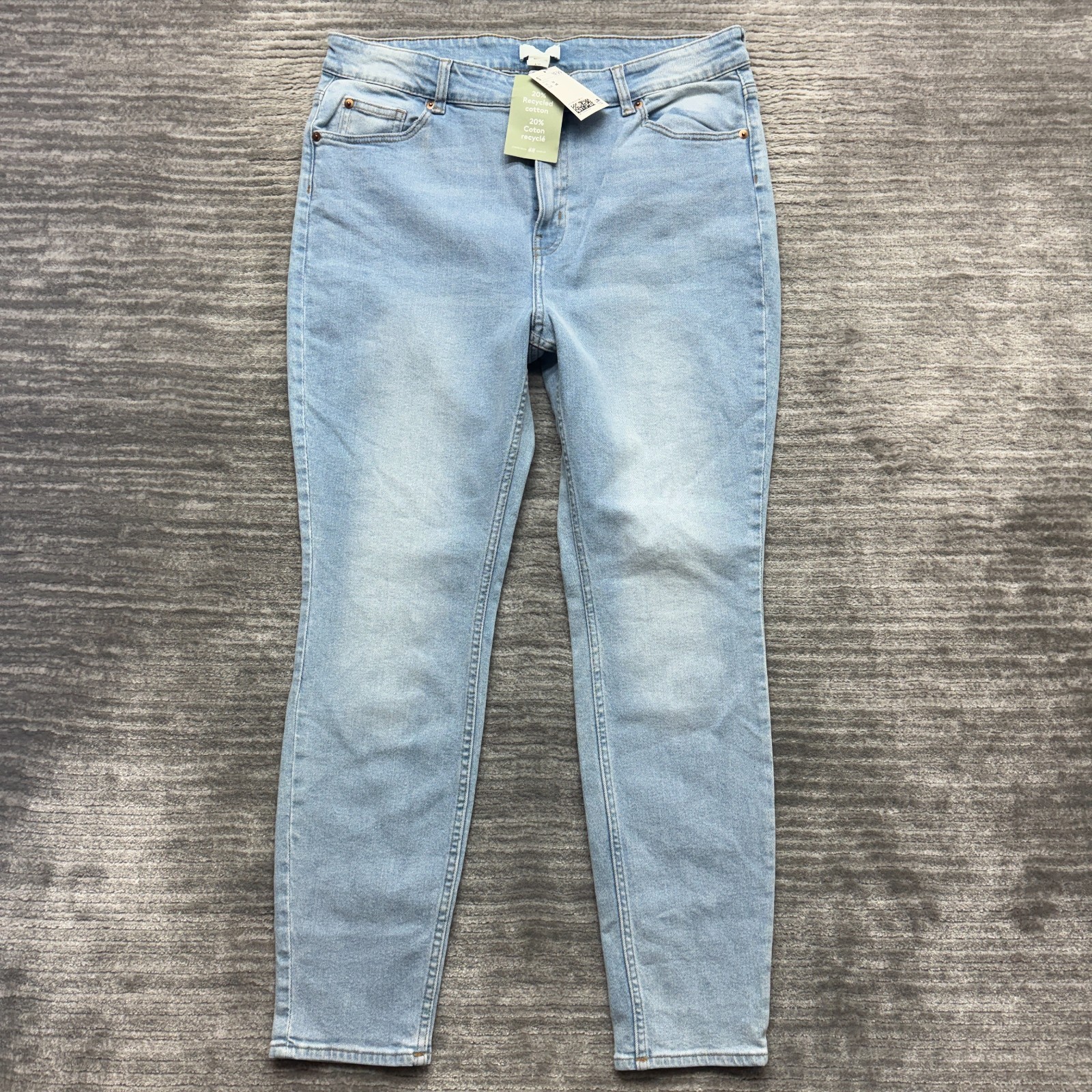 H&M Jeans Size 16 Womens Skinny High Rise Blue Denim NWT H&M Jeans Size 16 Womens Skinny High Rise Blue Denim NWT