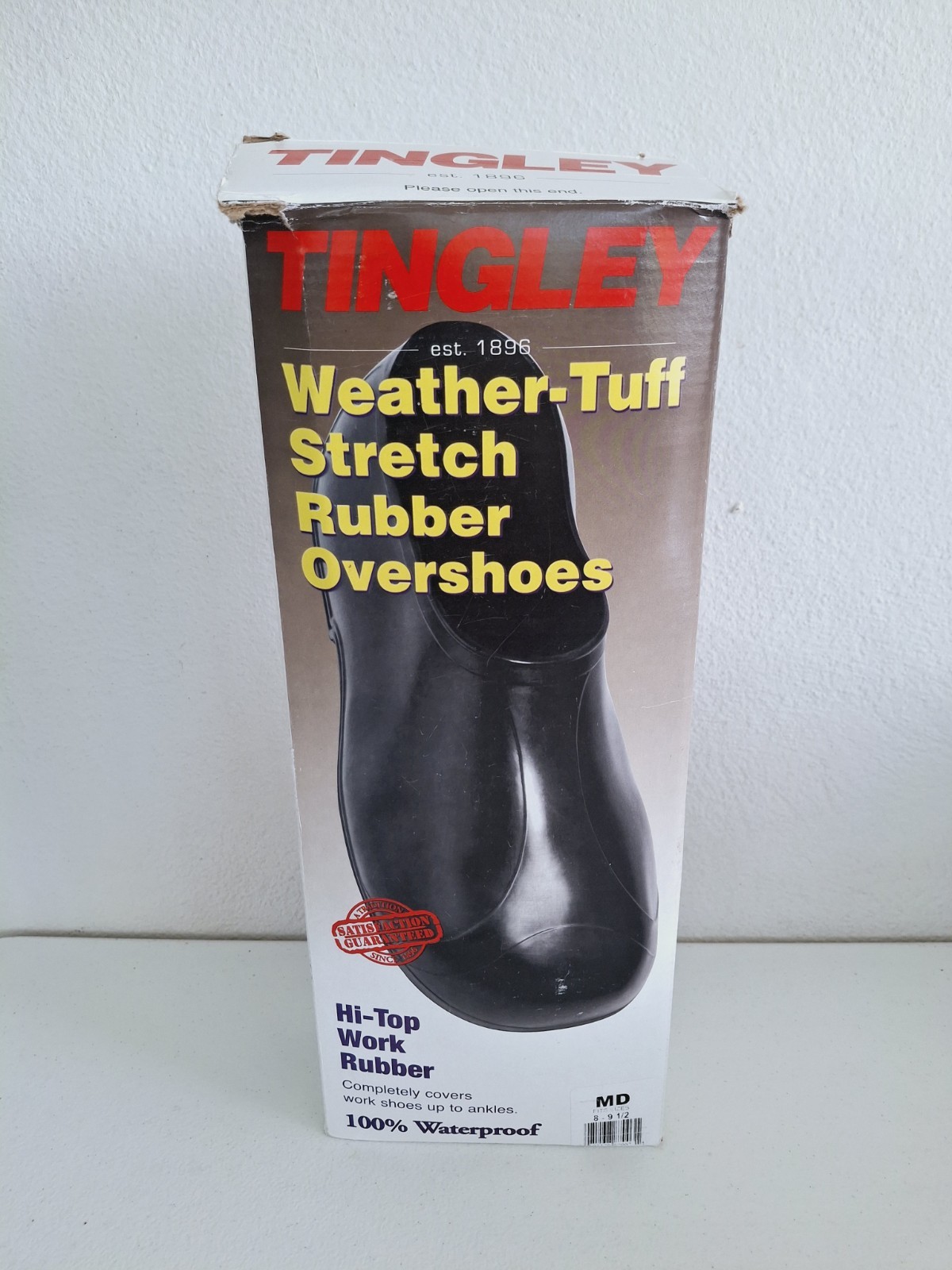 Tingley Weather Tuff Stretch Rubber Overshoes Medium 8-9.5 Hi Top Work Rubber