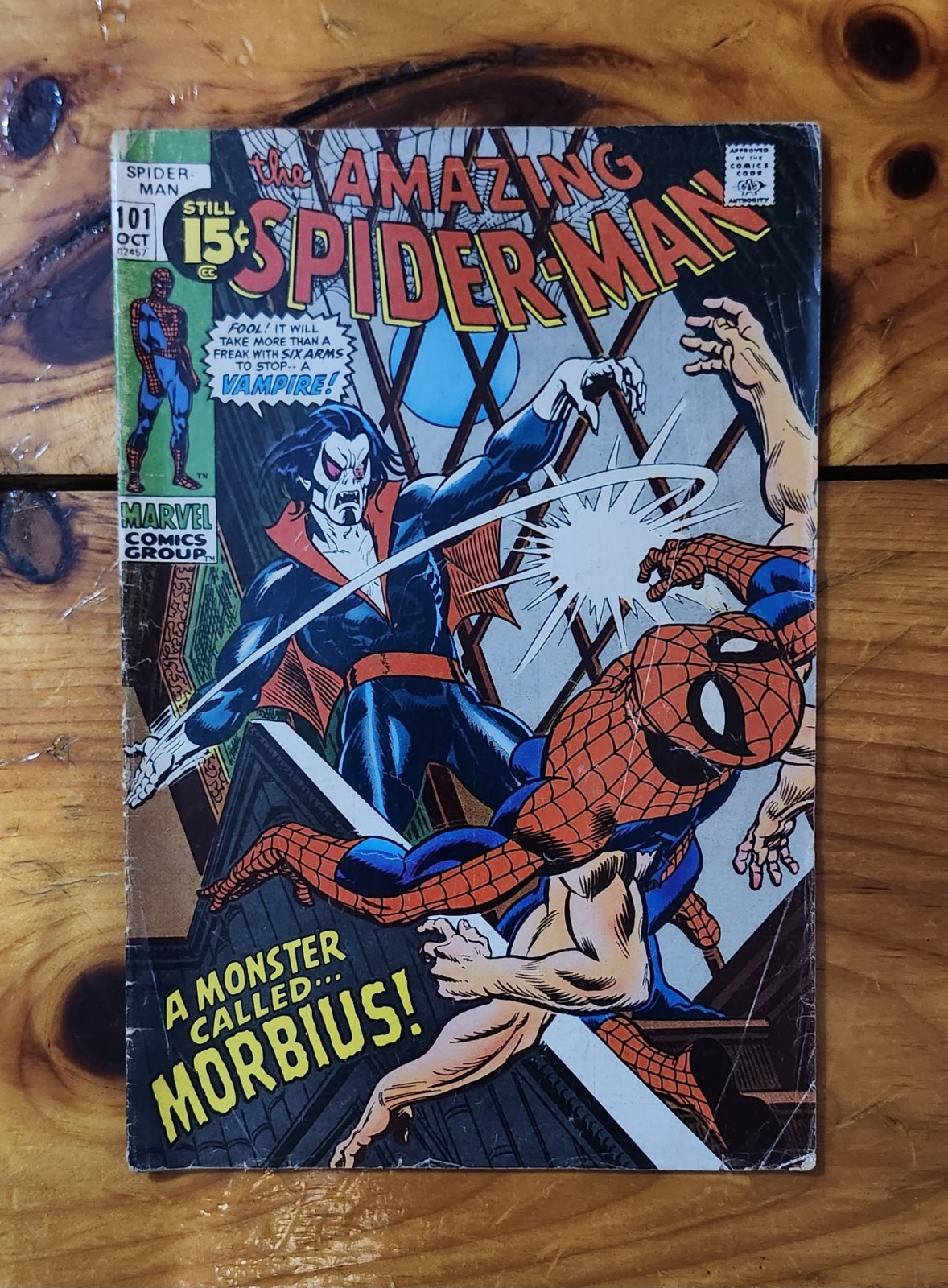 Amazing Spider-Man Issue #101 • Marvel Comics, 1971 • 1st Morbius Amazing Spider-Man Issue #101 • Marvel Comics, 1971 • 1st Morbius