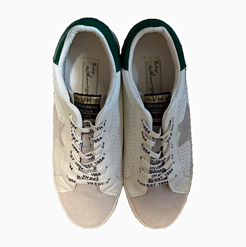 Vintage Havana Low-Top Lace-Up Sneakers White/Gray/Green (Women’s 11) Vintage Havana Low-Top Lace-Up Sneakers White/Gray/Green (Women’s 11)