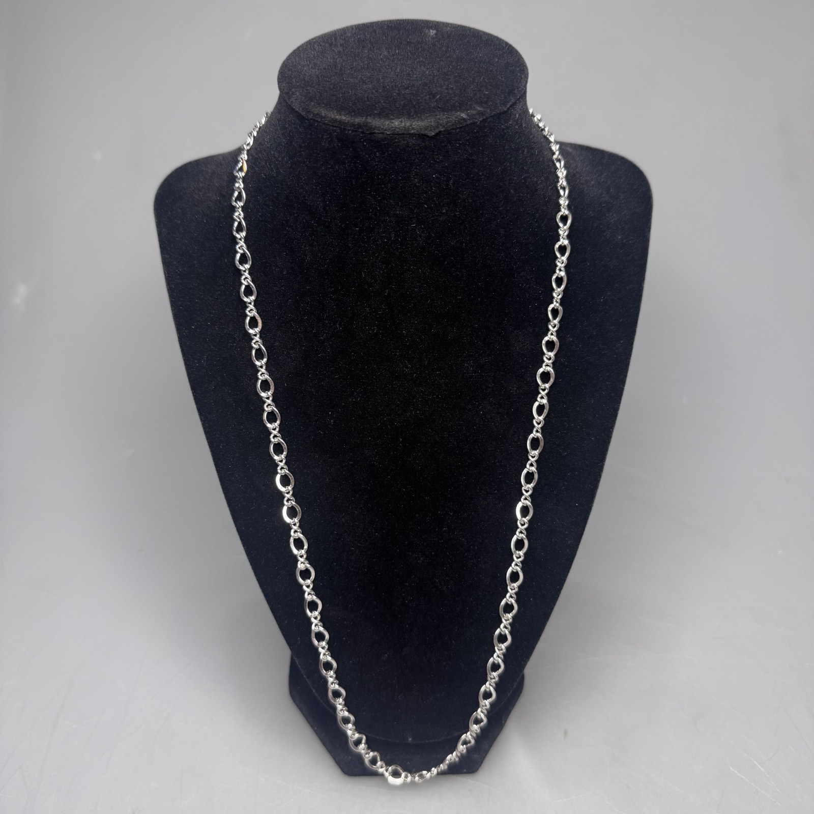 Vtg James Avery Medium Twist Charm Necklace Sterling Silver 925 24\