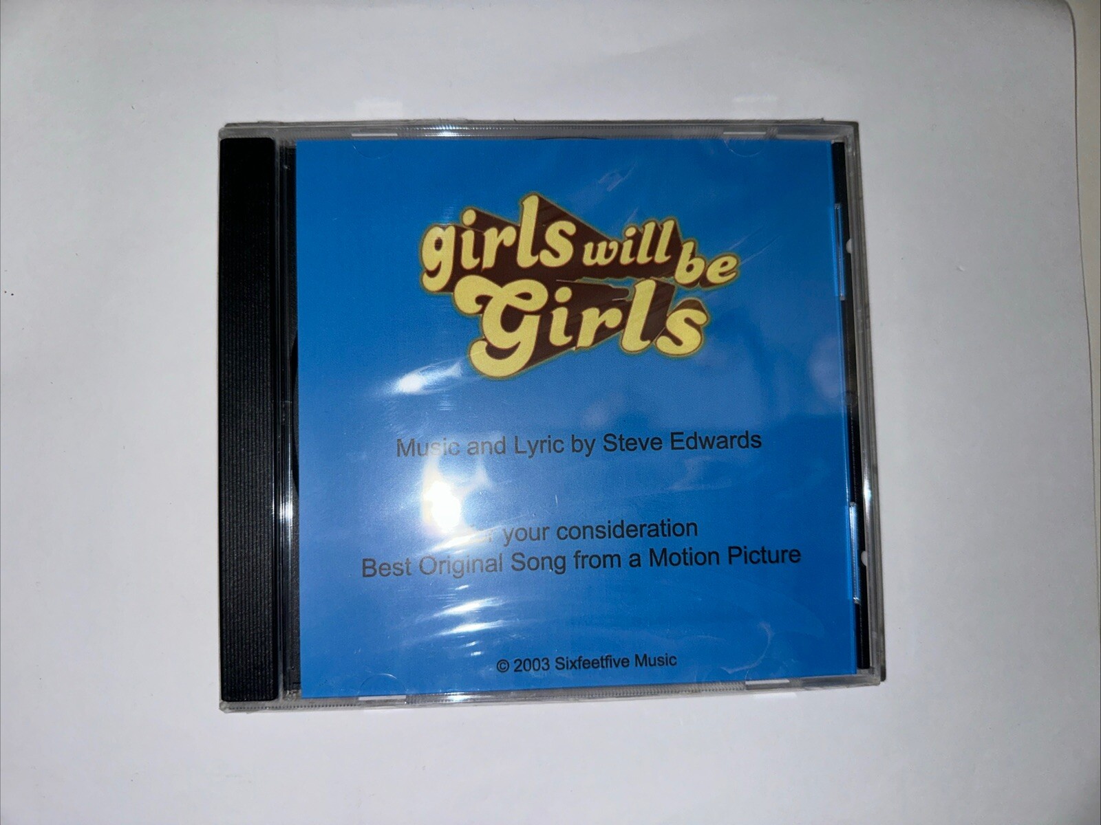 GIRLS WILL BE GIRLS MOTION PICTURE FYC BEST ORIGINAL SONG CD - New & Sealed