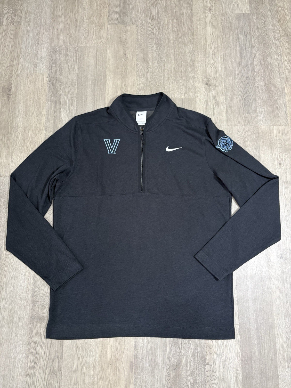 Nike Villanova Wildcats Team Pullover Half Zip Size Large Mens
