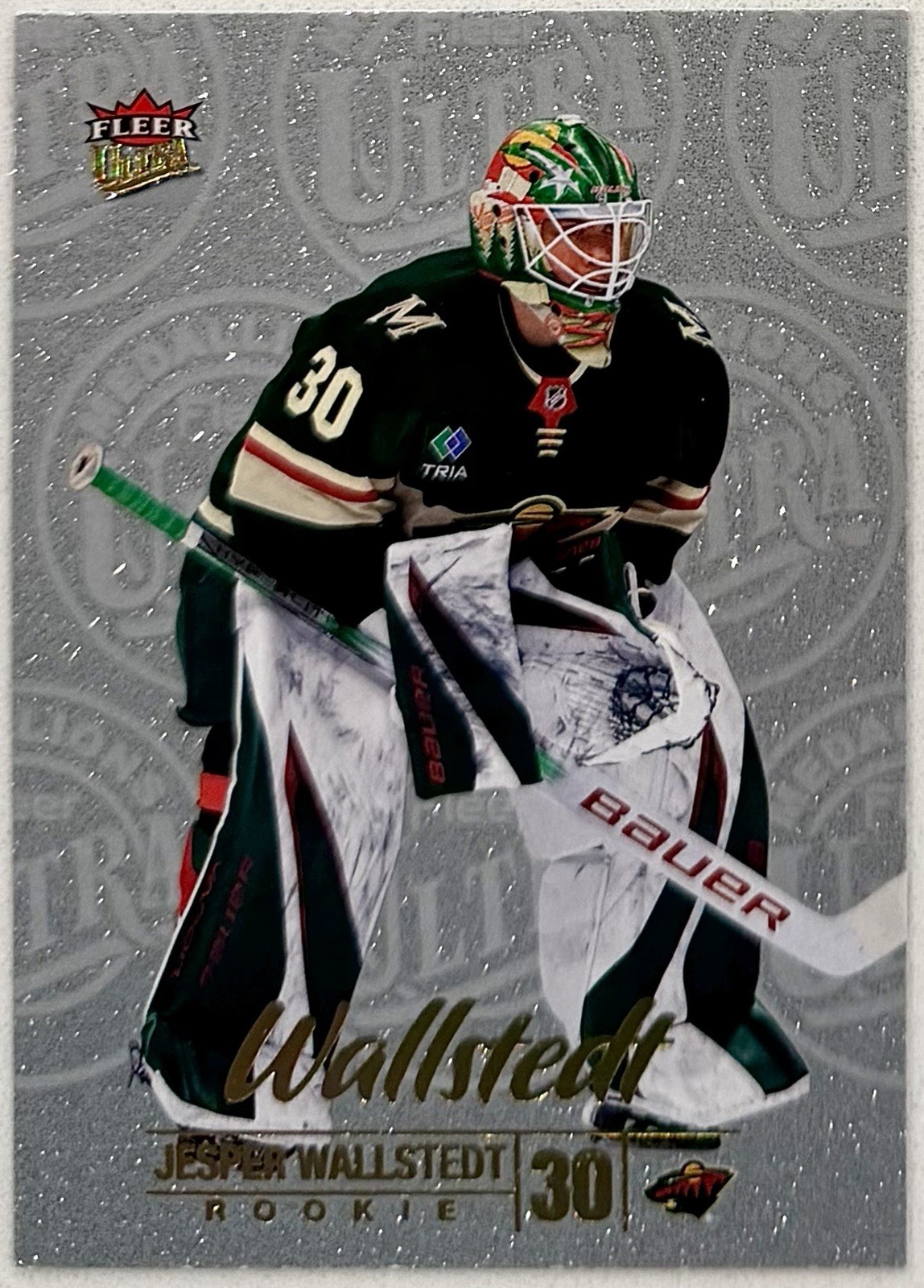 Jesper Wallstedt Rookie 2024-25 Upper Deck Fleer Ultra Medallions #M-16 Wild RC
