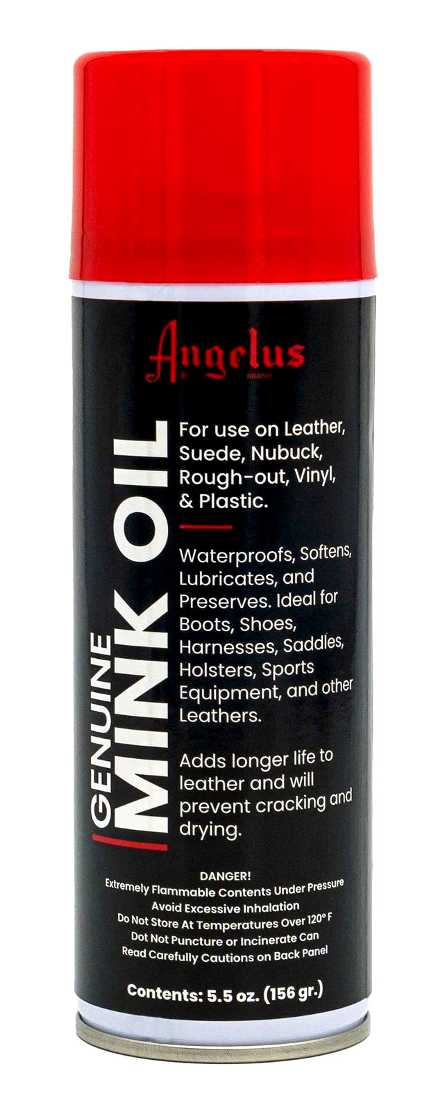 Angelus Genuine MINK OIL spraY Waterproof proTect Boot Shoe Leather nubuck suede