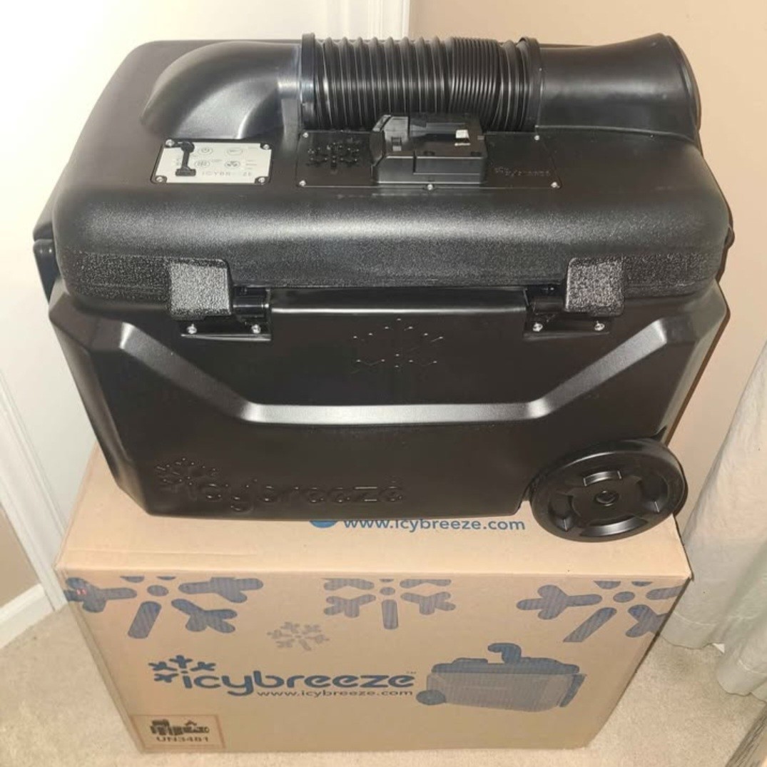 IcyBreeze Platinum Pro Portable Air Conditioner And Cooler-Midnight Black- New