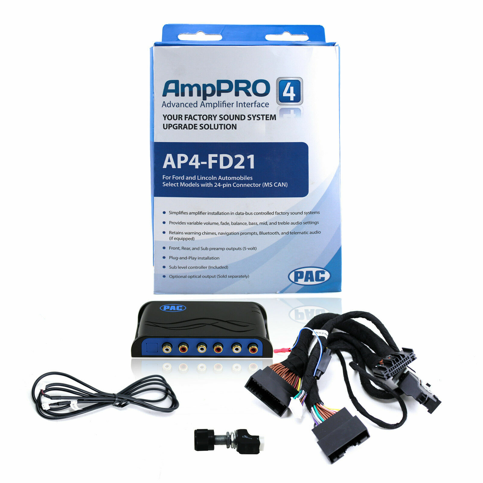 NEW PAC AmpPRO AP4-FD21 2012-up Ford Factory System Amplifier Upgrade Interface