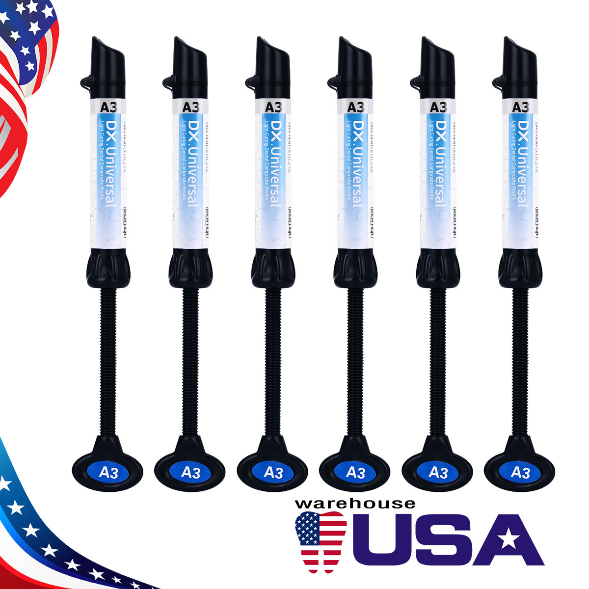 US Dentex Dental Universal Light Cure Composite Resin Filling Material A3 4g/PCS US Dentex Dental Universal Light Cure Composite Resin Filling Material A3 4g/PCS