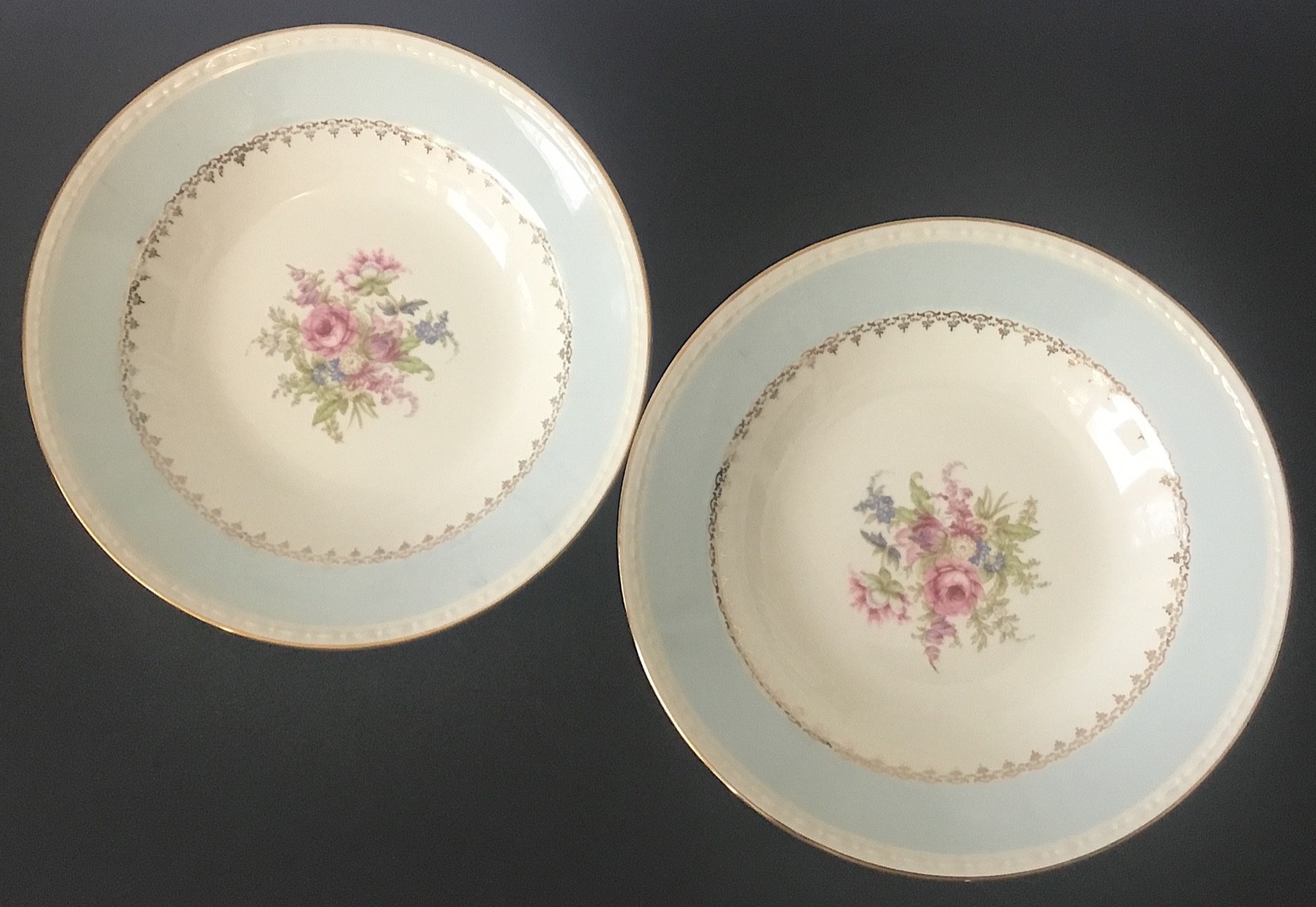 HOMER LAUGHLIN Eggshell Georgian SOUP/SALAD BOWLS; Quantity 12