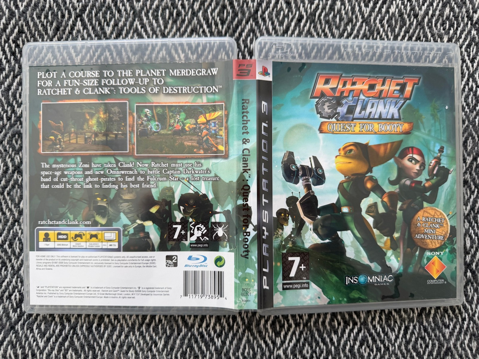 ps3 RATCHET & CLANK Quest for Booty *Works On US Consoles* PAL EXCLUSIVE *