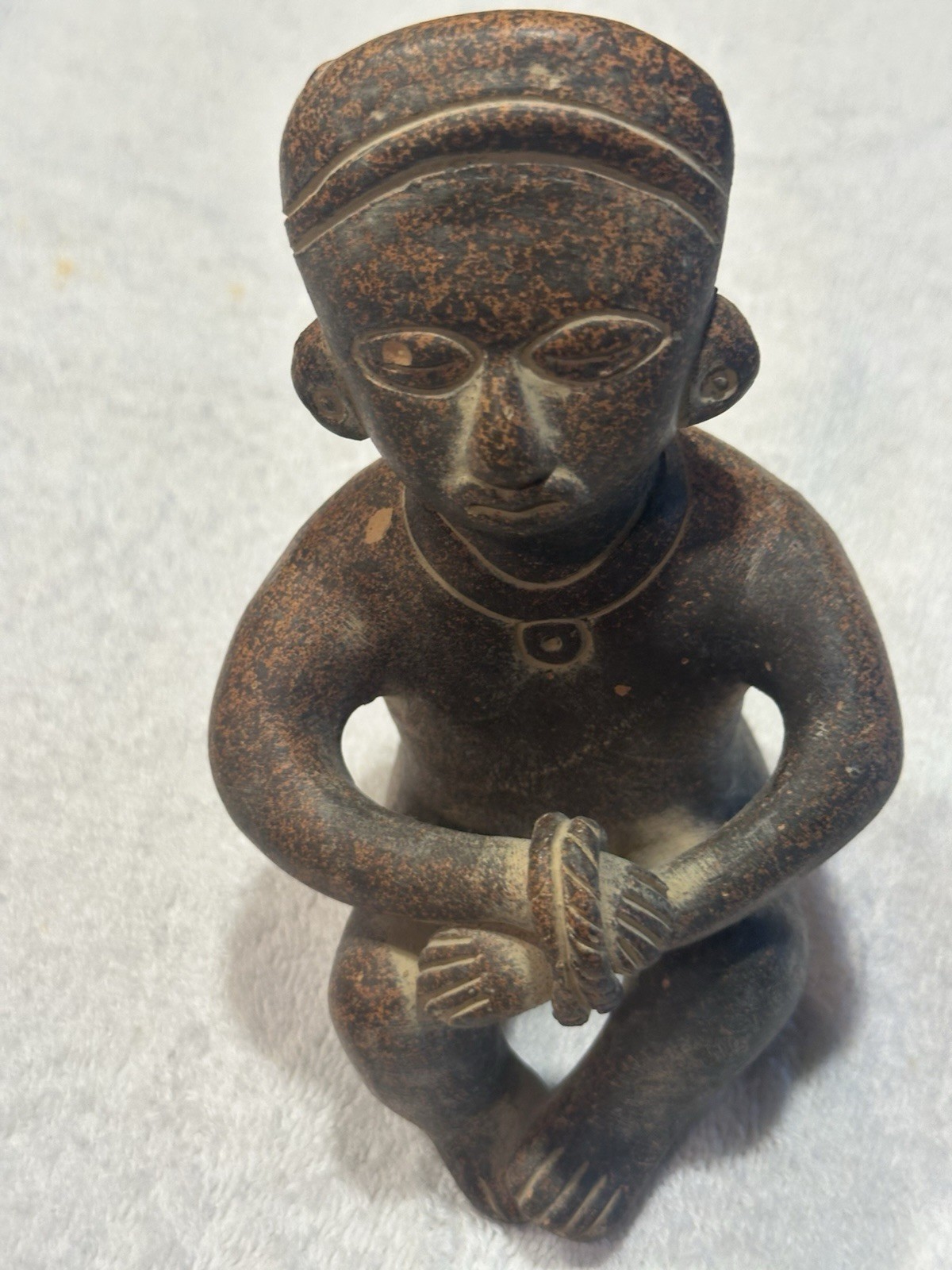 Pre columbian Style Pottery Figure Pre columbian Style Pottery Figure
