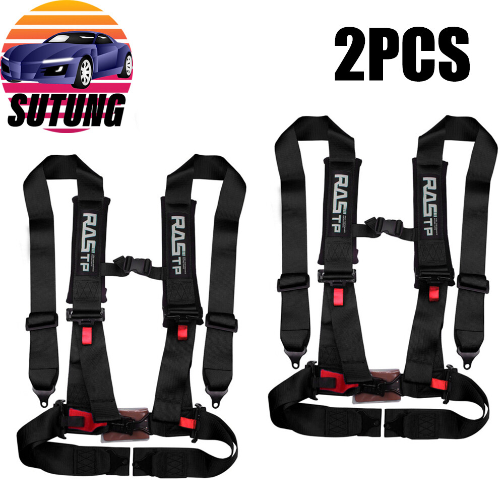 2X 3INCH Racing Seat Belt Harness 4 Point Quick Release Shoulder Pad for ATV UTV 2X 3INCH Racing Seat Belt Harness 4 Point Quick Release Shoulder Pad for ATV UTV