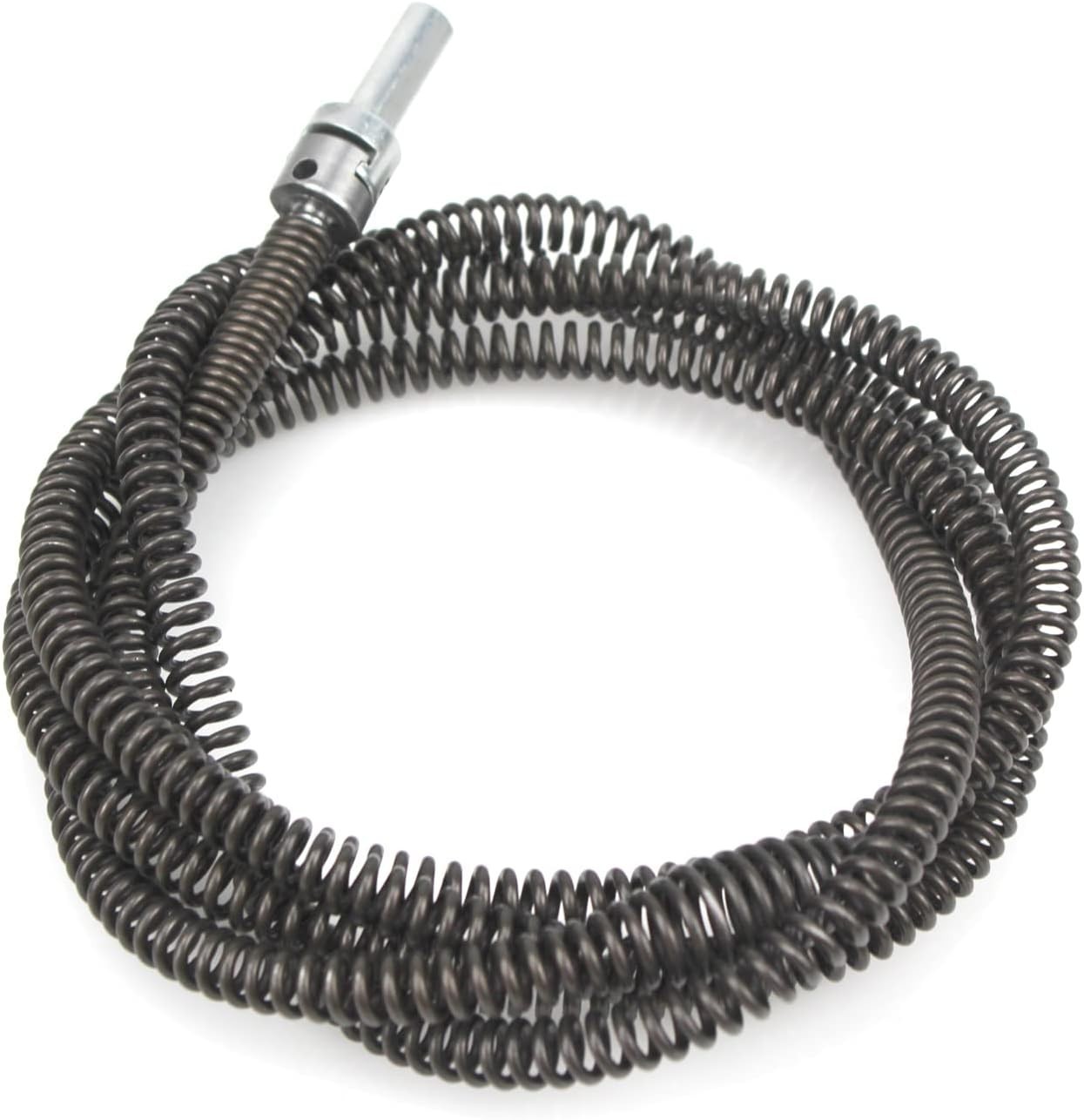 Drill Snake for Plumbing 6.5Ft Drain Snake Cable with Drill Connector Flexible A Drill Snake for Plumbing 6.5Ft Drain Snake Cable with Drill Connector Flexible A