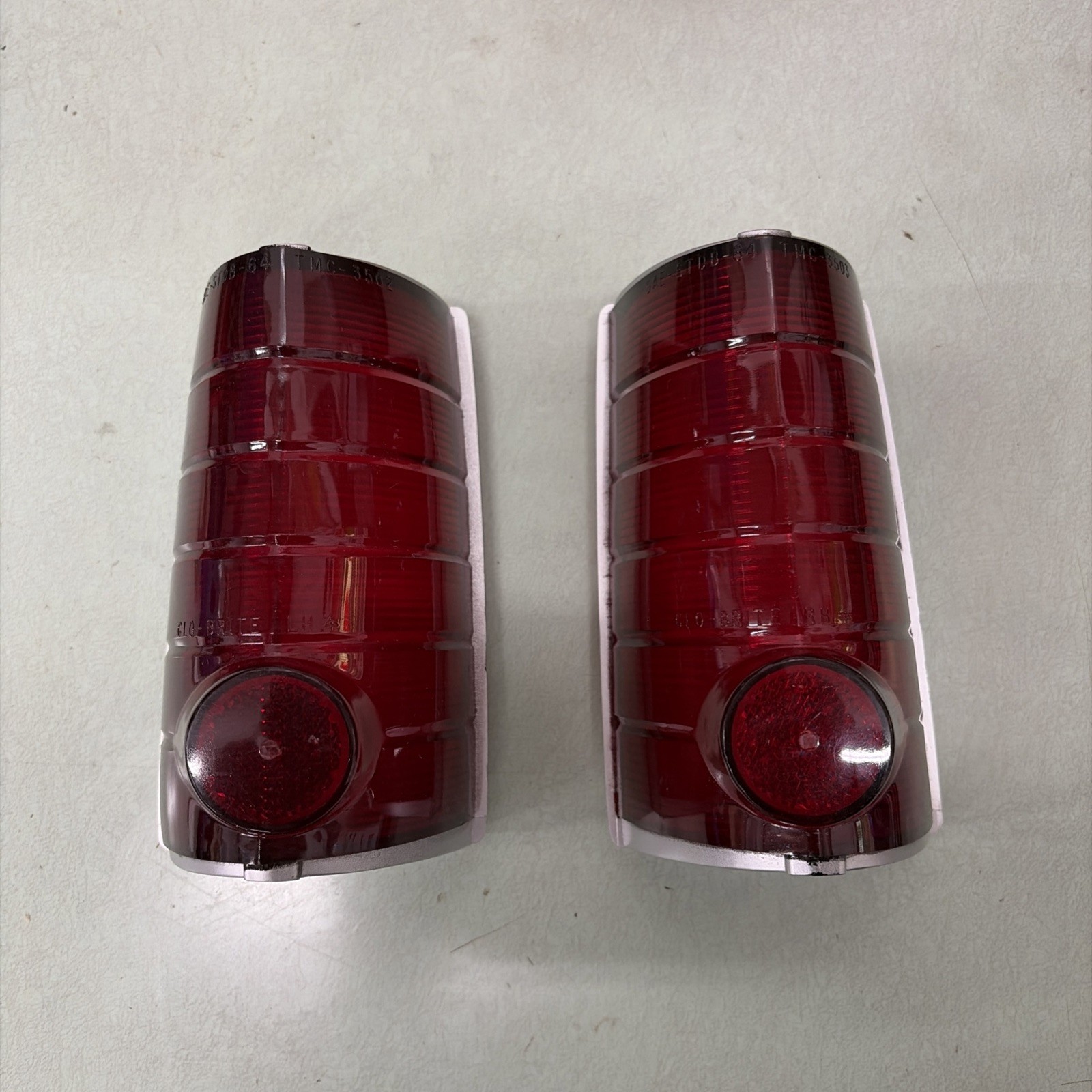 1964 1965 Pontiac Tempest Wagon Glo-Brite LH RH 3503 Tail Light Lens GM 5954897 1964 1965 Pontiac Tempest Wagon Glo-Brite LH RH 3503 Tail Light Lens GM 5954897