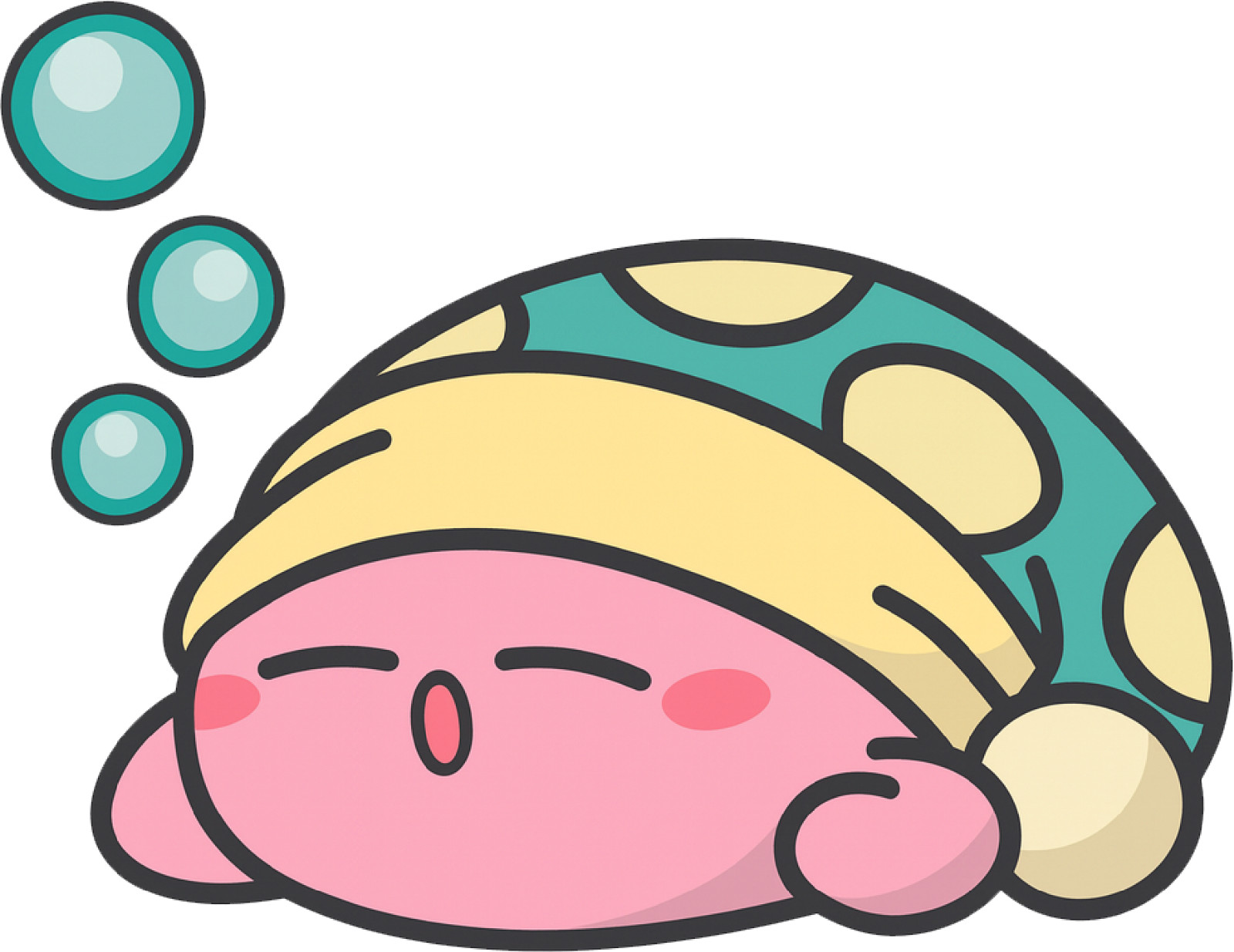 Kirby Wizard Sleeping Ramen Gaming Anime Peeker Sticker Vinyl Decal
